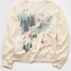 ISO: American Eagle Outfitters Cream Après Ski Sweater in XS or S